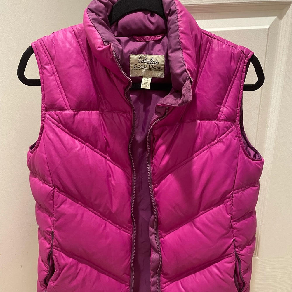 Cabela’s Goose Down Pink vest